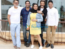 Anil Kapoor, Rakeysh Omprakash Mehra and Bhushan Kumar snapped promoting Fanney Khan at Sun N Sand Hotel in Juhu