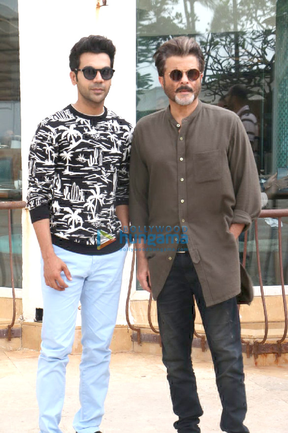 Anil Kapoor and Rajkummar Rao snapped promoting their film Fanney Khan at Sun N Sand in Juhu