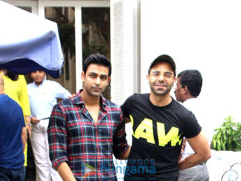Aparshakti Khurrana and Anirudh Tanwar spotted at Taj Mahal Tea House