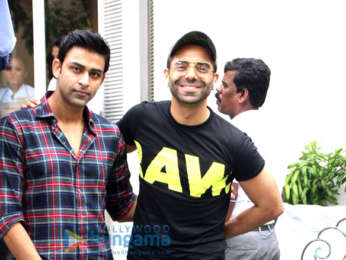 Aparshakti Khurrana and Anirudh Tanwar spotted at Taj Mahal Tea House