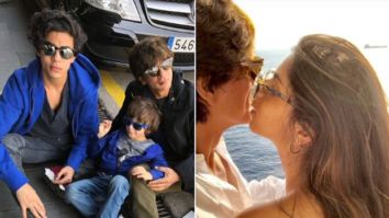 Aryan Khan chills with little bro AbRam; Suhana Khan gives a sweet kiss to dad Shah Rukh Khan during Barcelona vacation