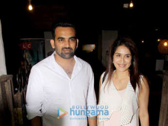 Bipasha Basu, Zaheer Khan and Sagarika Ghatge spotted at Hakim's Alim in Bandra