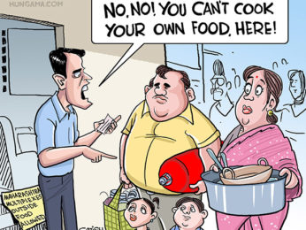 Bollywood Toons: Outside food allowed at multiplexes in Maharashtra!