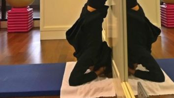 Deepika Padukone aces the headstand with such an ease giving major workout goals