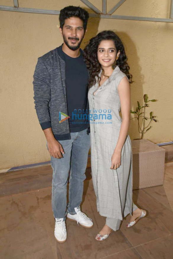 Dulquer Salmaan and Mithila Palkar have an interaction session with female journalists at Novotel, Juhu