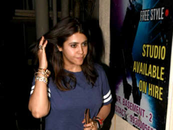 Ekta Kapoor and Kartik Aaryan snapped in Juhu