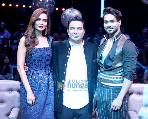 esha gupta himesh reshammiya ahmed khan and others snapped on sets of high fever dance ka tevar 2