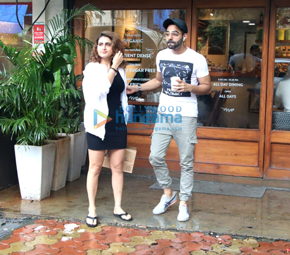 fatima sana shaikh and aparshakti khurrana snapped at sequel in bandra 2