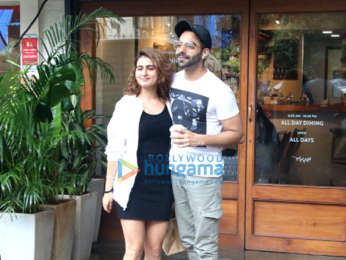 Fatima Sana Shaikh and Aparshakti Khurrana snapped at Sequel in Bandra