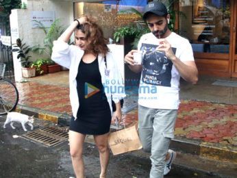 Fatima Sana Shaikh and Aparshakti Khurrana snapped at Sequel in Bandra