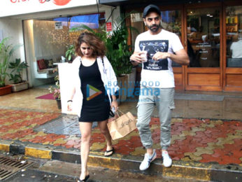 Fatima Sana Shaikh and Aparshakti Khurrana snapped at Sequel in Bandra