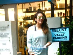 Huma Qureshi snapped at BBlunt salon