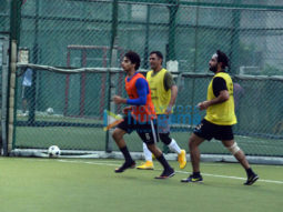Ishaan Khatter, Mahendra Singh Dhoni and others snapped during a soccer match