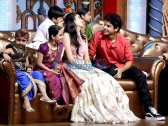 Ishaan Khatter and Janhvi Kapoor promote their film Dhadak on set of India's Best Dramebaaz