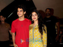 Janhvi Kapoor, Ishaan Khatter and Shashank Khaitan spotted at G7 Multiplex in Bandra