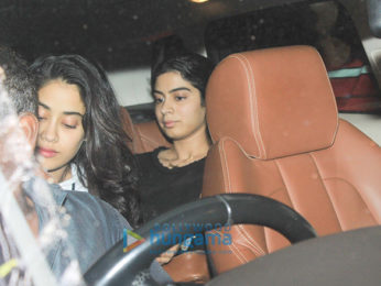 Janhvi Kapoor and Arjun Kapoor spotted at Sonam Kapoor’s residence in Juhu