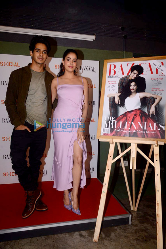 janhvi kapoor and ishaan khatter snapped at the cover launch of harpers bazaar 3