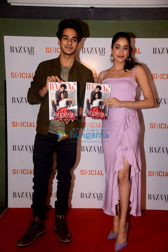 janhvi kapoor and ishaan khatter snapped at the cover launch of harpers bazaar 4