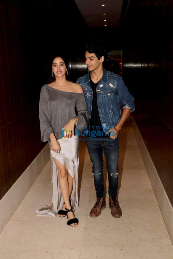 Janhvi Kapoor and Ishaan Khatter snapped during Dhadak promotions
