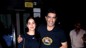 Janhvi Kapoor and Manish Malhotra spotted leaving Bastian after dinner