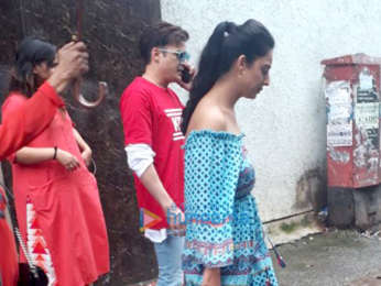Jimmy Sheirgill and Mahi Gill snapped at 98.3 FM Radio Mirchi office in Lower Parel