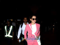 Kangana Ranaut and Laxmi Rai snapped at the airport last night