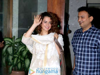 Kangana Ranaut spotted at Kamal Jain's office in Juhu