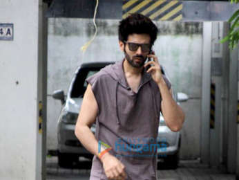 Kartik Aaryan snapped at the Maddock Films office