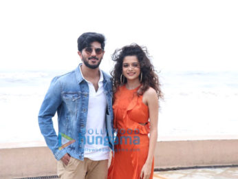 Mithila Palkar and Dulquer Salmaan snapped at Karwaan promotions