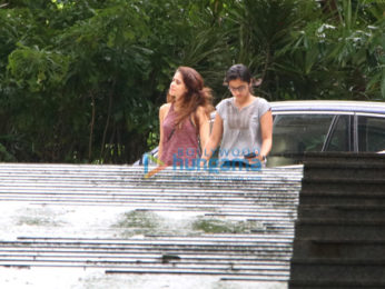 Nushrat Bharucha and Dia Mirza spotted in Bandra