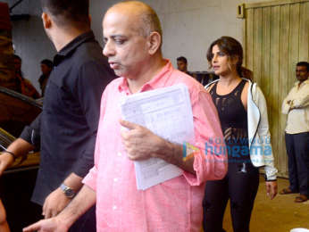 Priyanka Chopra snapped shooting for an ad at Filmcity