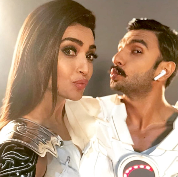 Ranveer Singh and Sanju actress Karishma Tanna sport futuristic look for a commercial shoot Ranveer Singh and Sanju actress Karishma Tanna sport futuristic look for a commercial shoot