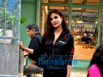Rhea Chakraborty spotted at the Kitchen Garden