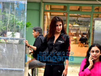 Rhea Chakraborty spotted at the Kitchen Garden
