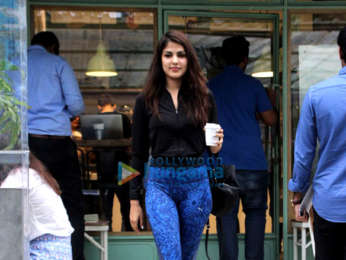Rhea Chakraborty spotted at the Kitchen Garden