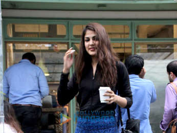 Rhea Chakraborty spotted at the Kitchen Garden