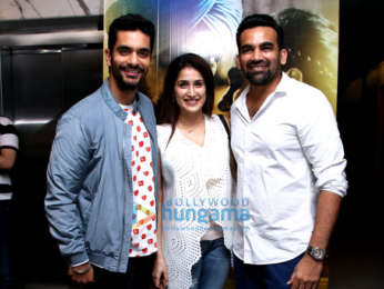 Sachin Tendulkar and Fatima Sana Shaikh snapped attending the screening of 'Soorma'