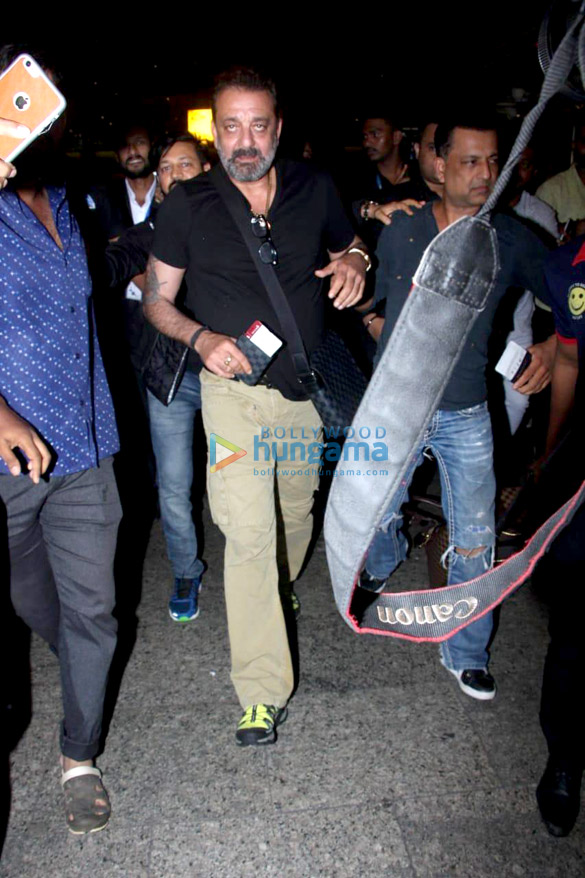 sanjay dutt neha dhupia and others snapped at the airport 4
