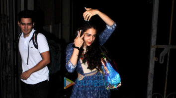 Sara Ali Khan snapped after yoga class in Bandra