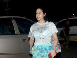 Sara Ali Khan snapped outside the gym