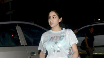 Sara Ali Khan snapped outside the gym