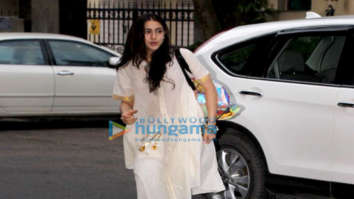 Sara Ali Khan snapped outside the gym