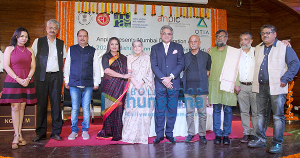 shabana azmi pinaki misra rohit roy and others at the mumbai declaration of the odisha triennial of international art 1
