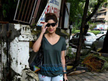 Shamita Shetty snapped at a spa in Juhu