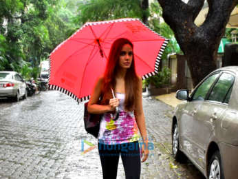 Shazahn Padamsee snapped after gym in Bandra