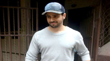 Sidharth Malhotra snapped at a recording studio in Bandra