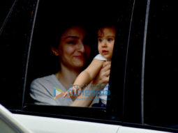 Soha Ali Khan snapped with daughter Inaaya Naumi Kemmu in Bandra
