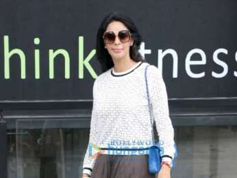 Sunita Kapoor and Mallika Sherawat snapped at Indigo Delicatessen in Andheri