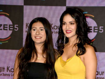 Sunny Leone and husband Daniel Weber snapped at the launch of Karenjit Kaur