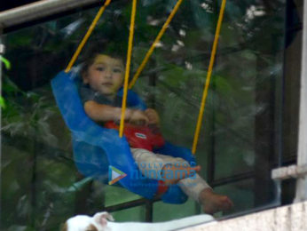 Taimur Ali Khan snapped on a swing